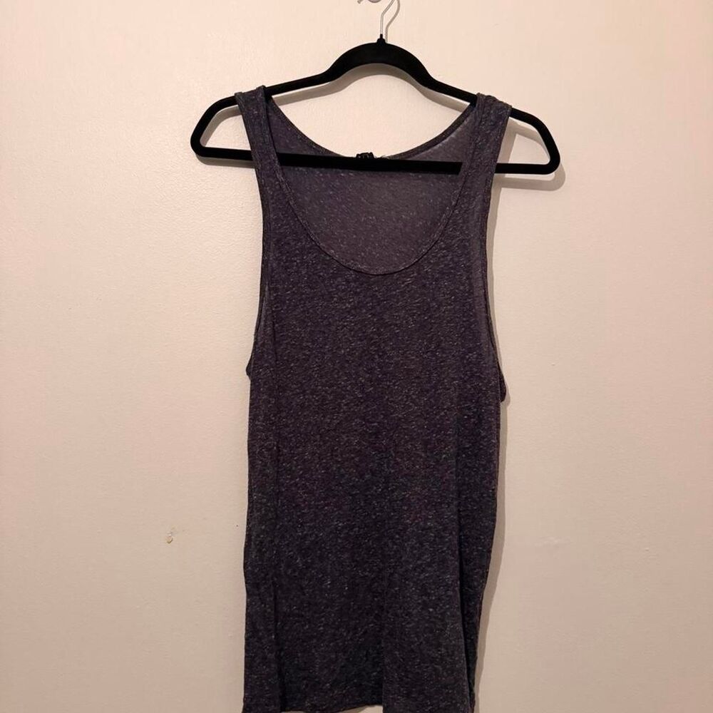 GRUNGE Drifter grey acid wash burnout tank top, M 🖤✨